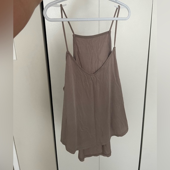 Soft beige spaghetti-strap top from Urban Outfitters - Picture 1 of 2
